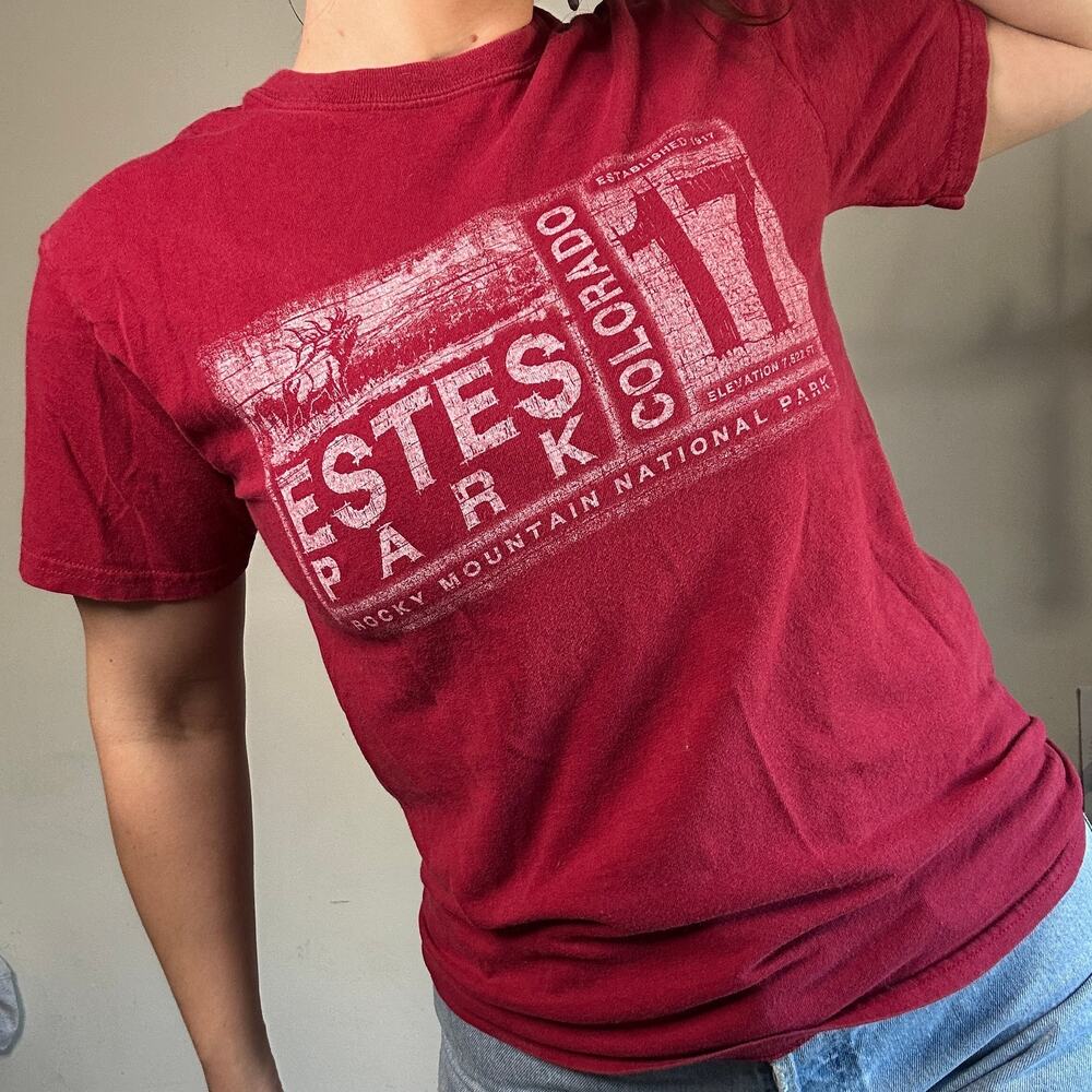 Vintage Blue 84 Estes Park Colorado Rocky Mountain National Park Graphic Tee